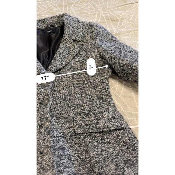 Vtg Elegant Wool Blend Womens Slimming Blazer Sz10 Dk Academia Whimsigoth Y2K - Picture 15 of 16